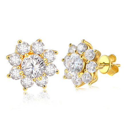 Moissnaite Diamond Earring For Women & 925 Sterling Sliver