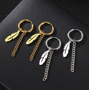 Stainless steel Chain Earrings, Fashion Earrings For Women, Flower long Earrings