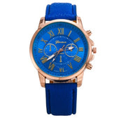 Three eye watches, retro GENEVA, Geneva students, couples, watches, men's belts, quartz trends watches