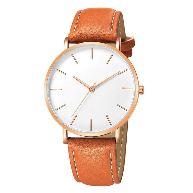 SimpleSimple Leather Men's Luxury Watches, Men Day Date Watch, Men's Luminous Watch, Dress Watch for Men, Rose Gold Watch for Men, Men's Fashion Quartz Watch, Waterproof Brown Man Watches Leather Men's Luxury Watches