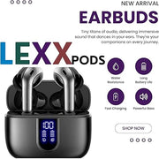 Bluetooth Headphones True Wireless Earbuds 60H Playback LED Power Display Earphones with Wireless Charging Case IPX5 Waterproof