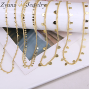 10pcs Gold Color Heart Star Butterfly Shape Chain Necklace