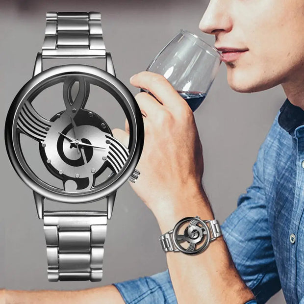 Stylish Male Watch Note Dial Birthday Gift Accurate Simple Minimalist Female Watch