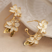 Modern Jewelry Sweet Spring Summer Style Metal Flower Earrings For Women, Female Gifts New Ear Accessories Hot Selling, Gift For Women