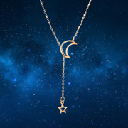 New Simple Moon Star Pendant Choker Necklace, Women's Party Jewelry, Gold Charm Necklace, Necklace For Women Party Jewelry, Gift For Her