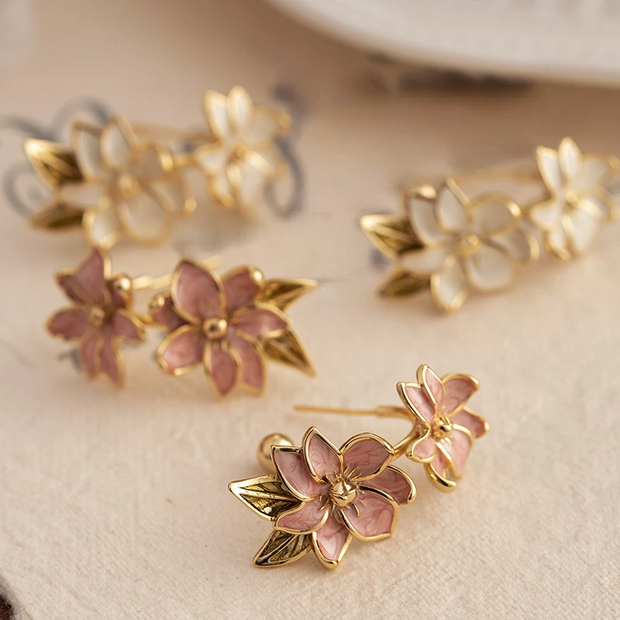 Modern Jewelry Sweet Spring Summer Style Metal Flower Earrings For Women, Female Gifts New Ear Accessories Hot Selling, Gift For Women