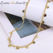 10pcs Gold Color Heart Star Butterfly Shape Chain Necklace