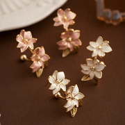 Modern Jewelry Sweet Spring Summer Style Metal Flower Earrings For Women, Female Gifts New Ear Accessories Hot Selling, Gift For Women