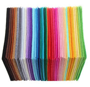 40 Pcs Soft Felt Fabric Sheet, Craft Squares Nonwoven, Assorted Felt Colors, 1mm Thick Handmade Fabric Weaving, Fabric Crafting Assortment