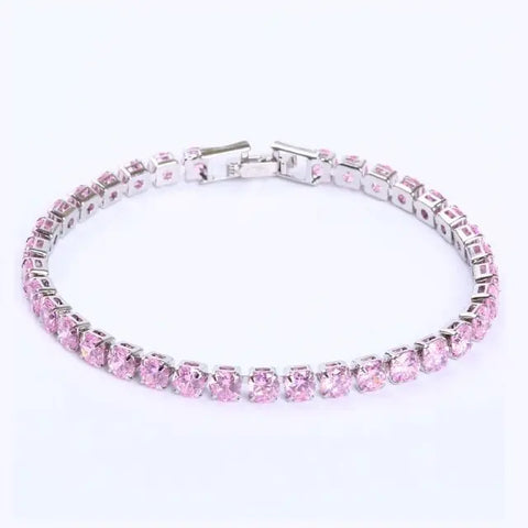 Zircon Crystal Bracelets for Women, Hip-Hop Charm Bracelets, Cubic Zircon Crystal Jewelry, Ladies Bracelets, Fashion-Forward Bracelets, Crystal Bracelets, Gifts for Women