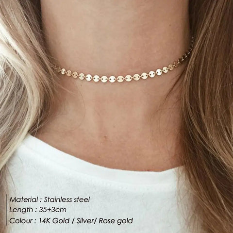 Layered Pendant Chokers, Gold Necklaces for Women, Layered Necklace Sets, Trendy Pendant Chokers, Fashion Choker Necklaces, Layered Jewelry for Women, Mother's Day Gift Necklace