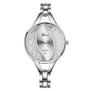 Women'S Diamond Wristwatch Bangle Bracelet Jewelry Set Analog Quartz Wrist Watch for Ladies