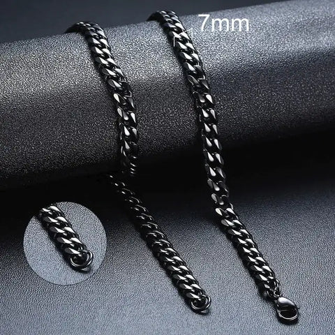 Wrist Necklace Traditional Classic 7mm 25cm Hip Hop Jewelry Stainless Steel Positive And Franco Chain Necklace For Men