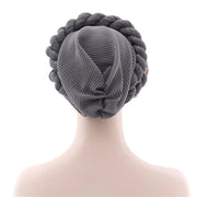 Double Braid Diamonds Turban, Elegant Head Wrap, Glamour Turban, Stylish Turban Hat, Dazzling Hair Turban, Trendy Turban Hat, Luxury Head Turban Gift For Women